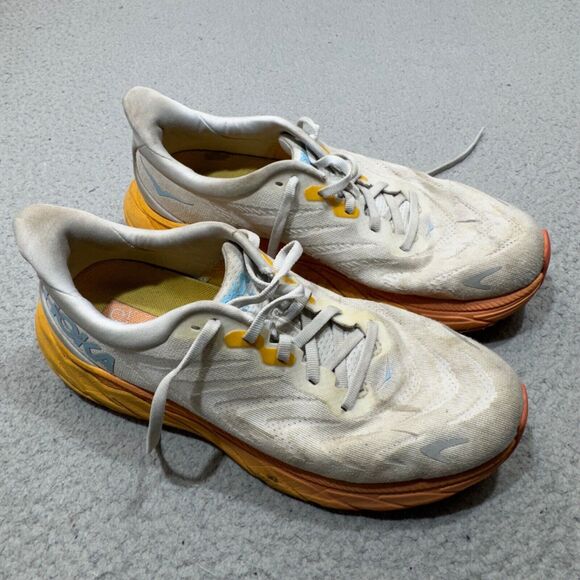 Hoka One Arahi 6 Womens 9B Gray Nimbus Cloud Running Sneaker Performance Trainer - Picture 1 of 13